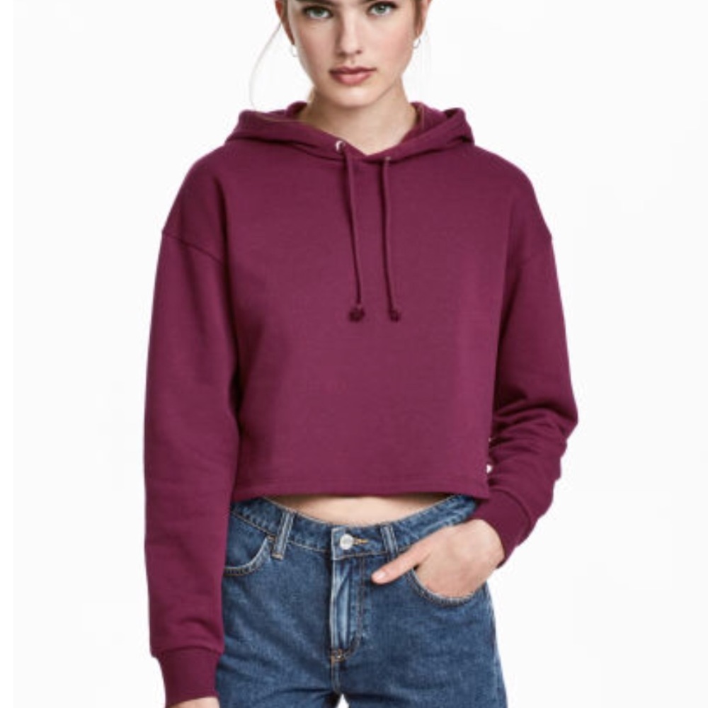 H&M DIVIDED Crop Hoodie & Sweatshorts
